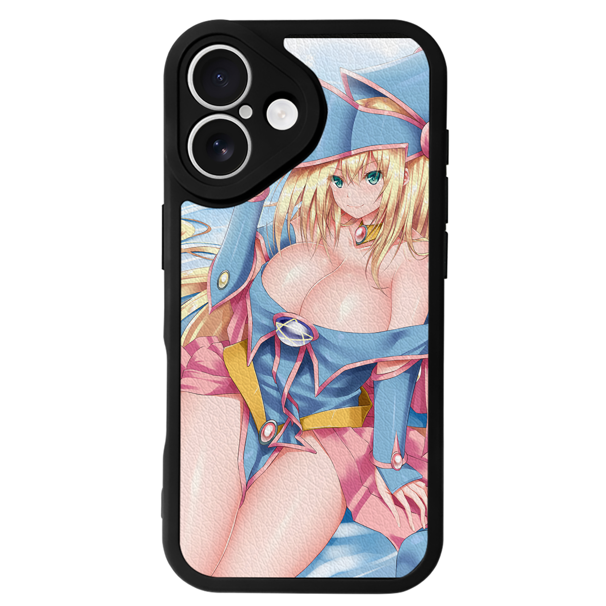 （画像用） 遊☆戯☆王 Yu-Gi-Oh! 【iPhone 16シリーズ対応】シリコンスマホケース（レザー調） 材質：シリコン